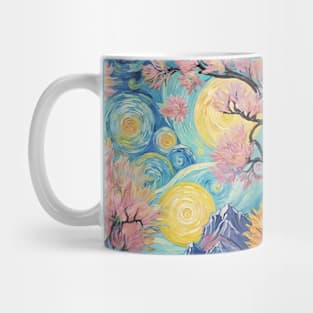 Starry Night Symphony: Van Gogh-Inspired Landscape Mug